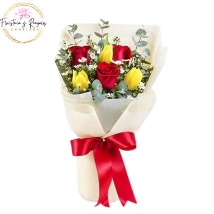 RAMO 3 ROSAS 3 TULIPANES